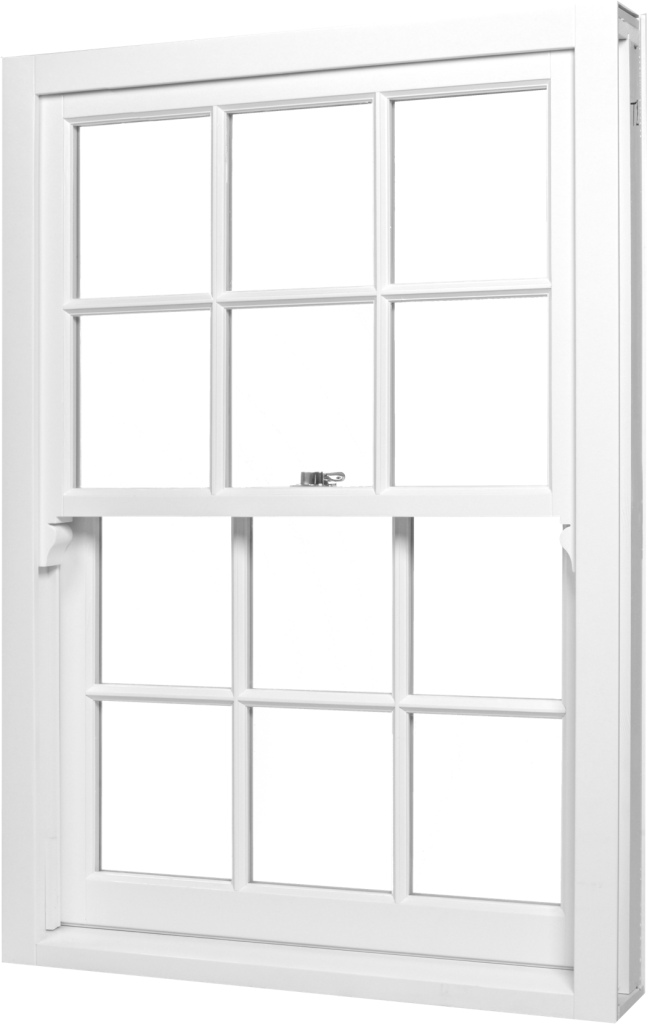 Wooden Georgian Sash on Hidden Springs