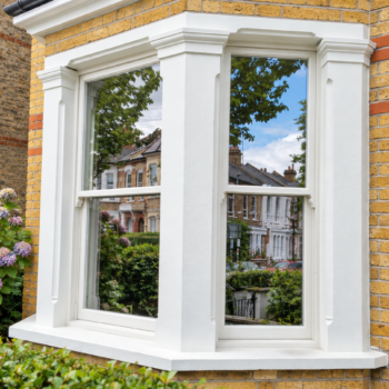 wooden bay windows