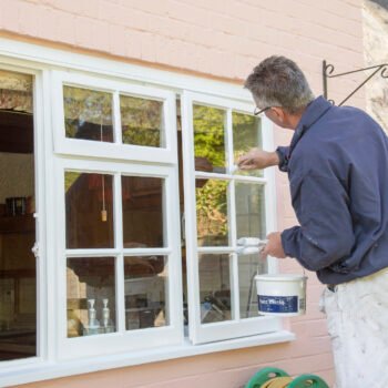 wooden windows painting