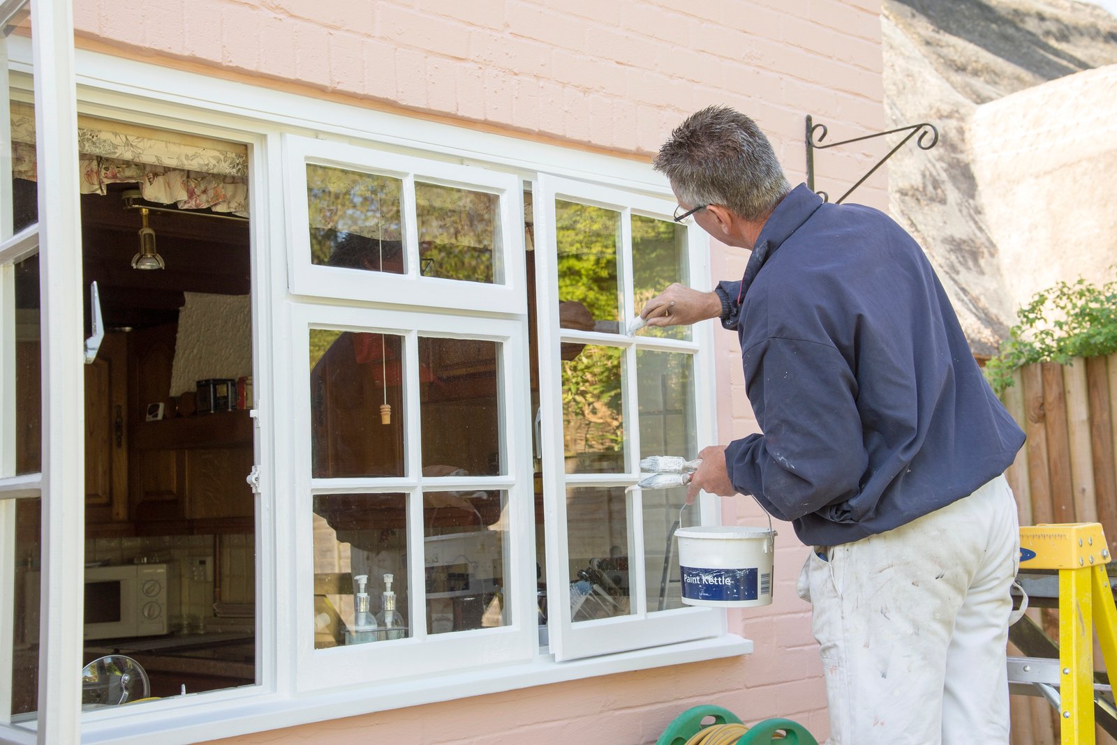 wooden windows painting